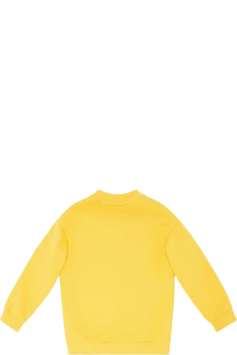 Junior Sweatshirt In Yellow Cotton