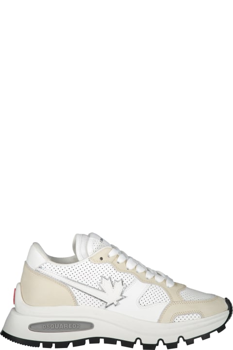 Dsquared2 Sneakers for Women Dsquared2 Logo Detail Leather Sneakers