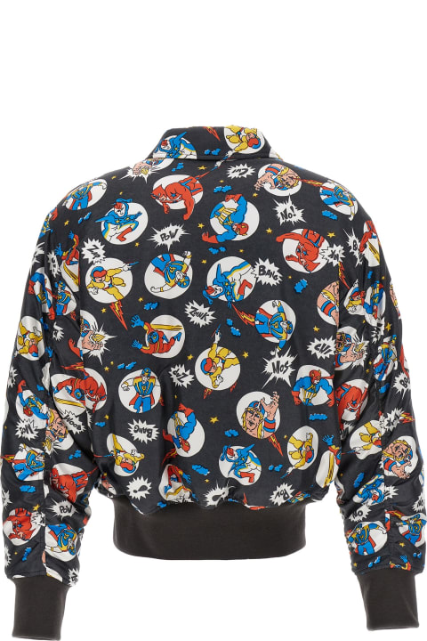 Moschino Coats & Jackets for Men Moschino Fantasy Cartoon Bomber Jacket