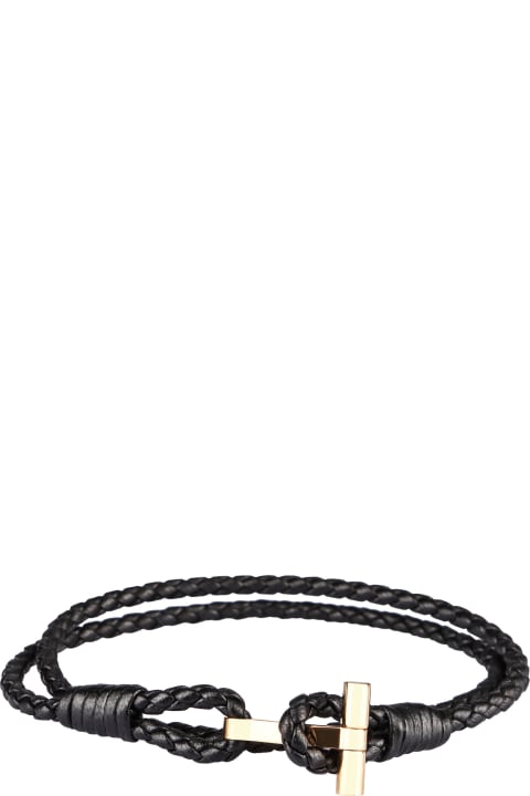 Homeware Tom Ford T Leather Bracelet