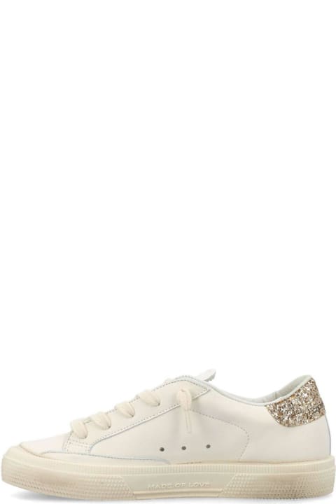 Fashion for Women Golden Goose May Star Distressed Low-top Sneakers