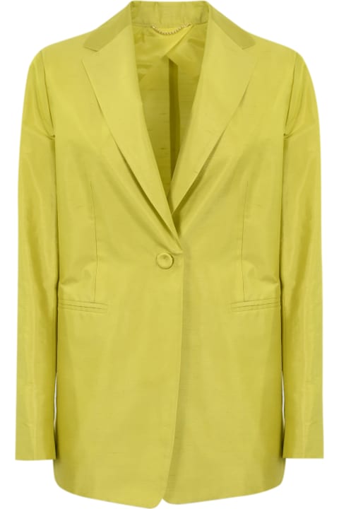 Coats & Jackets for Women Max Mara Studio 'veranda' Blazer In Silk Shantung