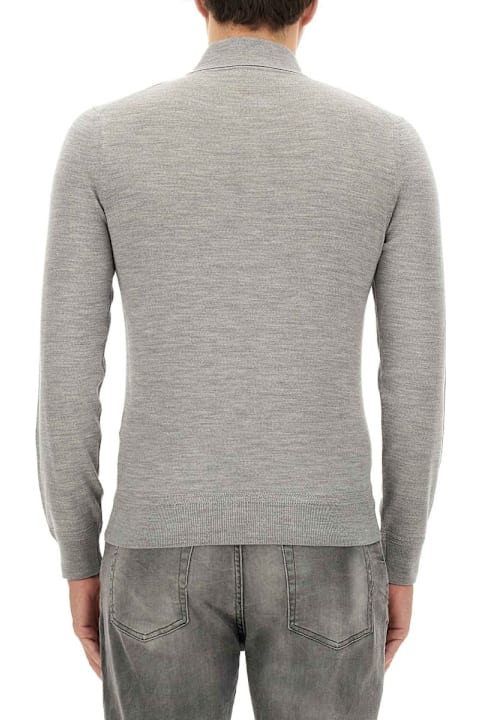 インテリア Tom Ford Long-sleeved Knitted Polo Shirt