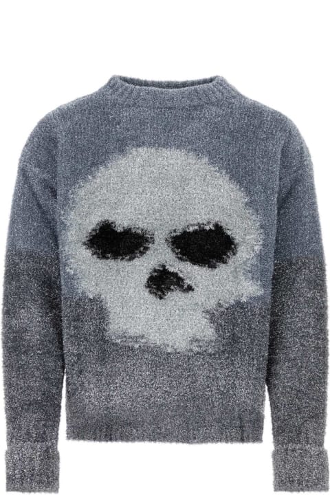 ERL for Kids ERL Grey Nylon Blend Sweater