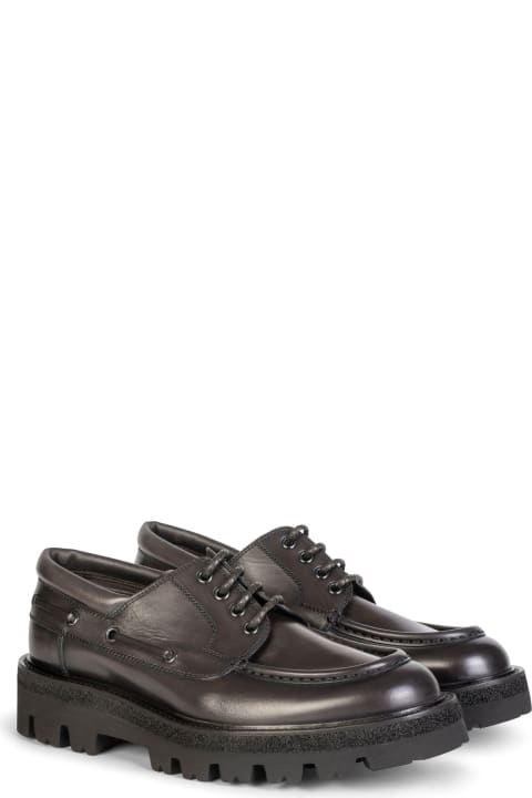 Barrett Loafers & Boat Shoes for Men Barrett Leather Derby With Track Sole