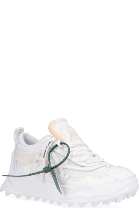 Shoes for Men Off-White Odsy 1000 Sneakers In White Leather And Fabric Blend