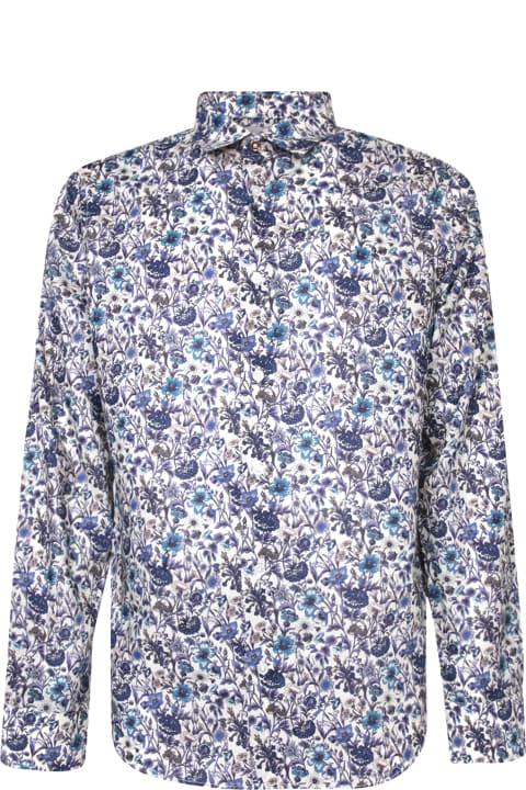 Fashion for Men Paul Smith Long Sleeves White/purple Shirt