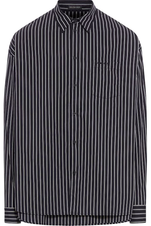 Homeware Balenciaga Embroidered Poplin Oversize Shirt
