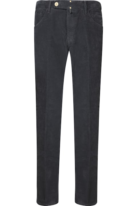 Incotex Clothing for Men Incotex Blue Velvet Tailored Trousers