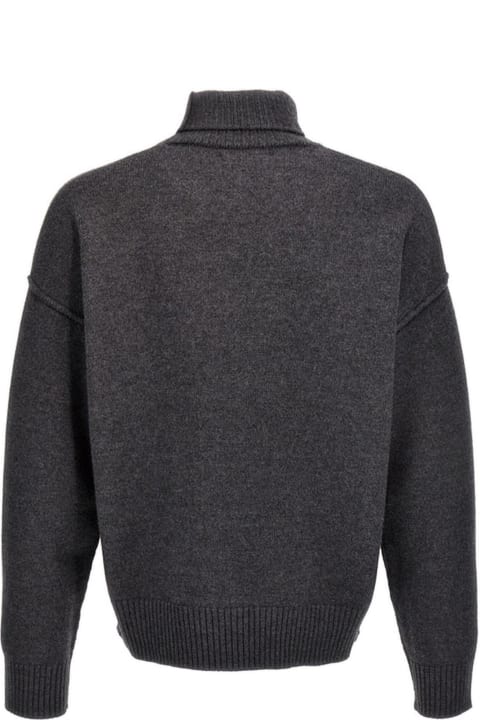 Ami Alexandre Mattiussi Sweaters for Women Ami Alexandre Mattiussi Ami Sweaters Grey