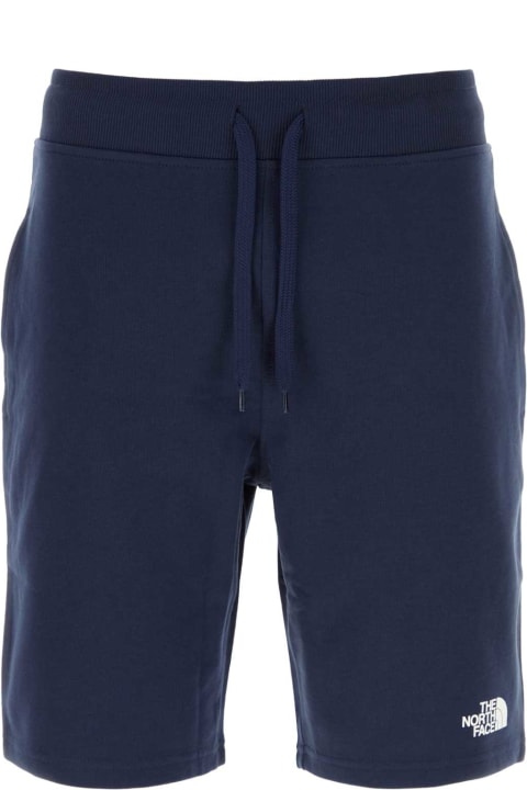 メンズ新着アイテム The North Face Navy Blue Cotton Bermuda Shorts