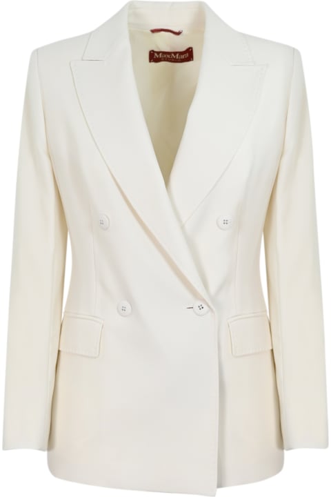 Coats & Jackets for Women Max Mara Studio 'caucaso' Wool Crepe Jacket