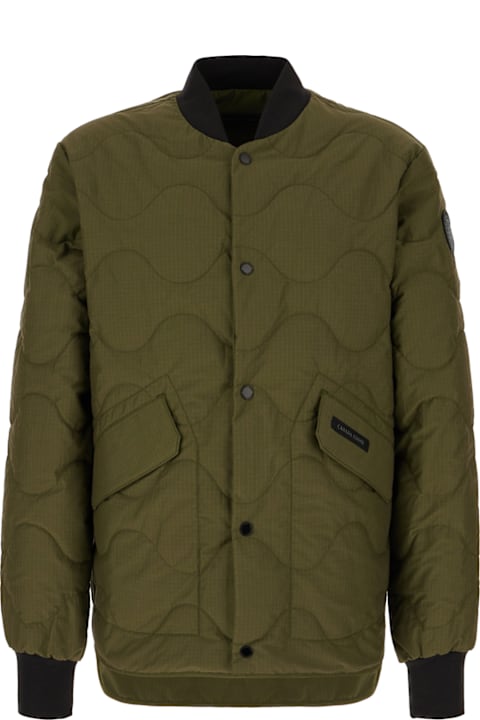 Canada Goose for Men Canada Goose Military Green Cotton Blend Boswell Reversible Down Jacket