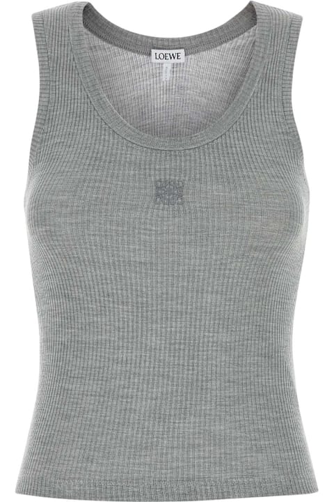 Loewe for Women Loewe Grey Silk Tank Top
