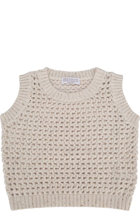 Sale for Kids Brunello Cucinelli Knitted Vest