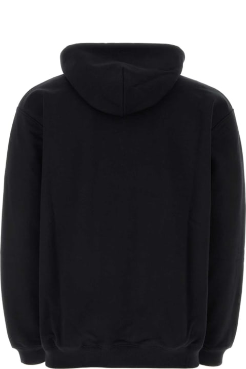 VTMNTS Fleeces & Tracksuits for Men VTMNTS Black Cotton Blend Sweatshirt