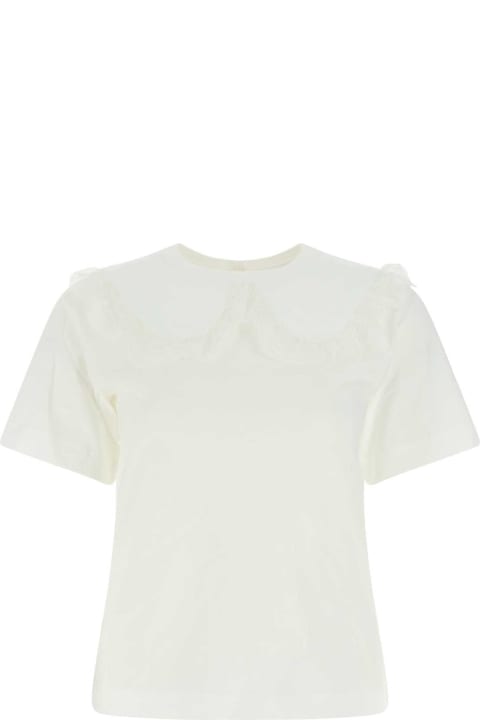 ウィメンズ See by Chloéのトップス See by Chloé White Cotton T-shirt
