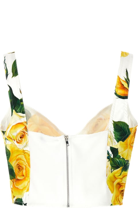 'rose Gialle' Bustier Top