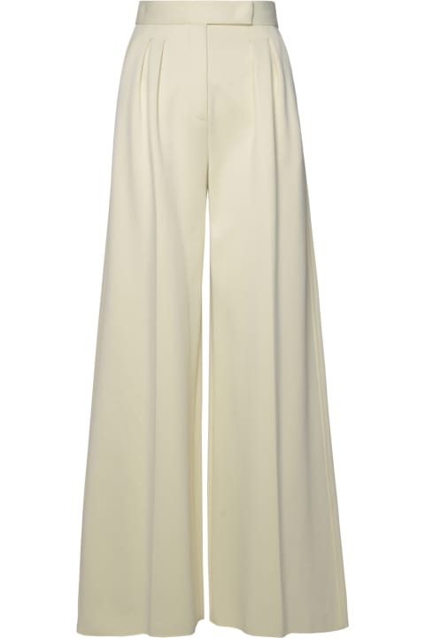 Pants & Shorts for Women Max Mara 'zinnia' White Cotton Blend Pants