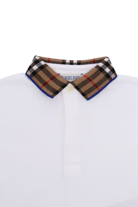 Topwear for Baby Boys Burberry Burberry Polo T-shirt