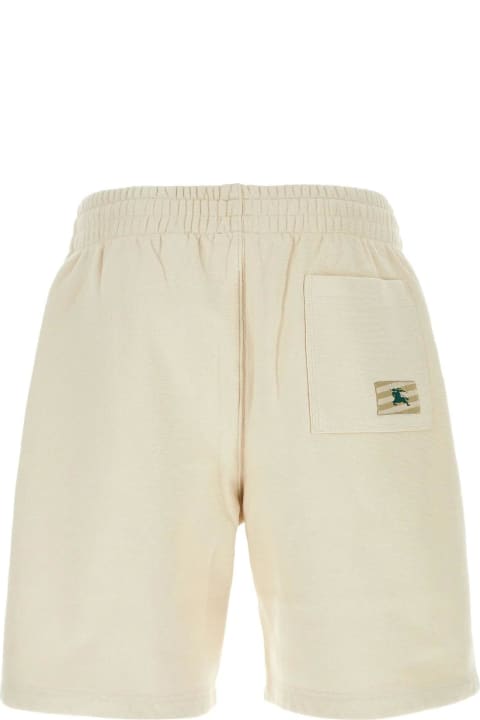 Burberry for Men Burberry Ivory Cotton Bermuda Shorts