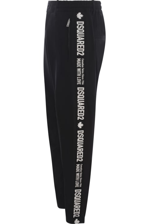 Dsquared2 Pants for Men Dsquared2 Trousers In Polyester And Wool Blend