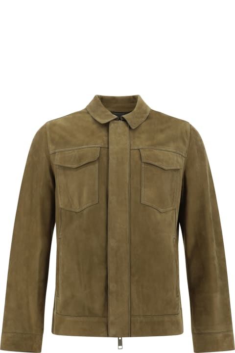 メンズ Yves Salomonのコート＆ジャケット Yves Salomon Leather Jacket