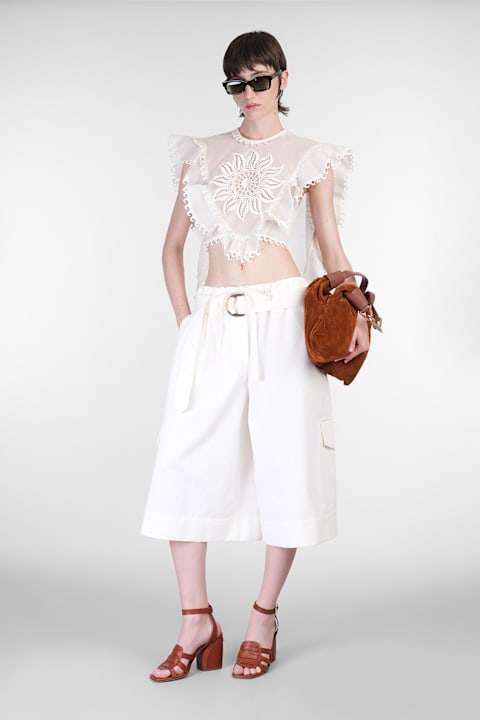Zimmermann for Women Zimmermann Shorts In White Cotton