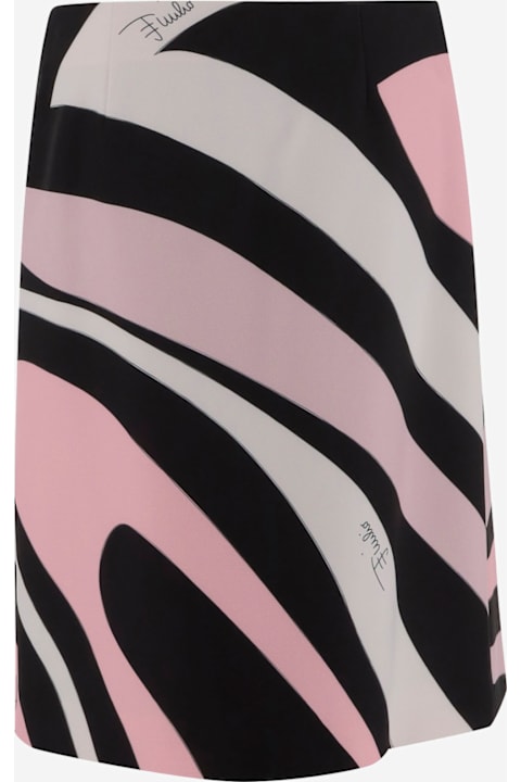 Pucci for Women Pucci Marble Pattern Wrap Skirt