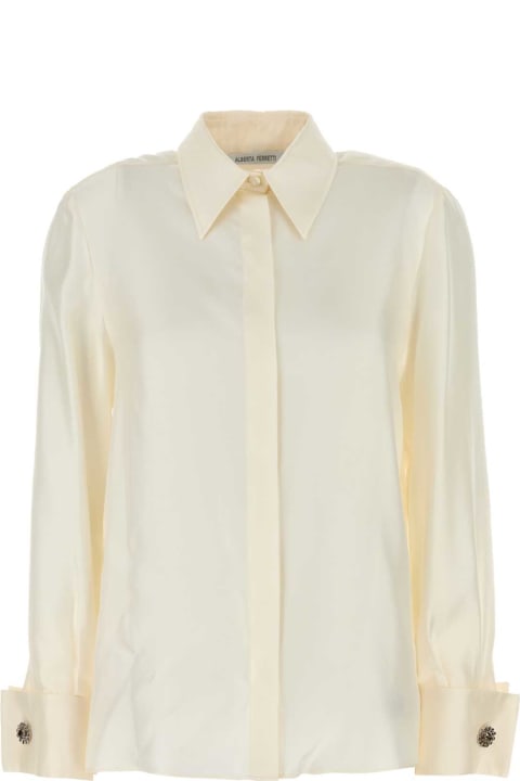 Alberta Ferretti Topwear for Women Alberta Ferretti Ivory Silk Shirt