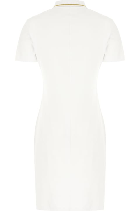 Dresses for Women Versace Jeans Couture White Piquet Polo Dress