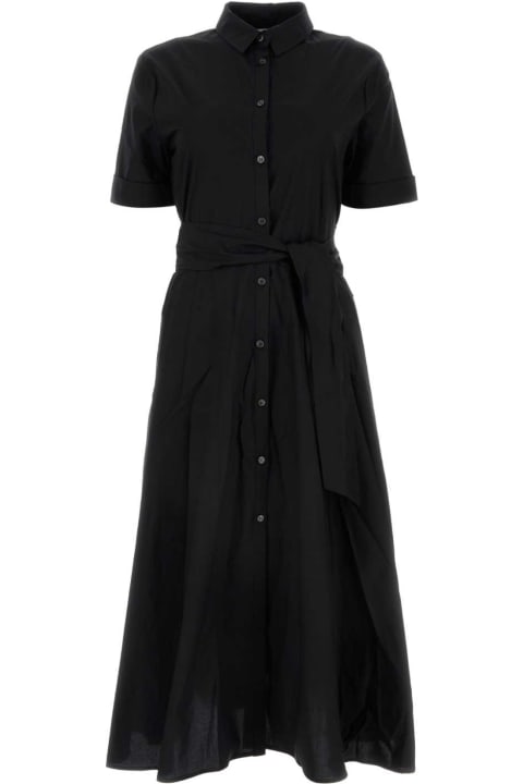 Fashion for Women Woolrich Black Cotton Shirt Dress
