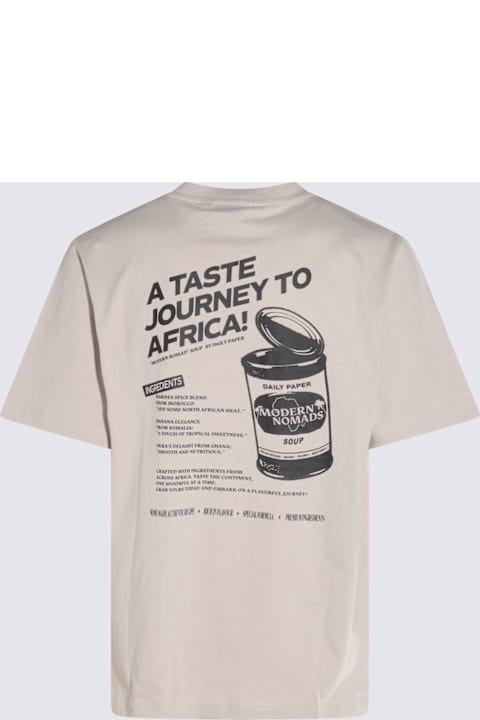 Daily Paper Clothing for Men Daily Paper Beige Cotton T-shirt