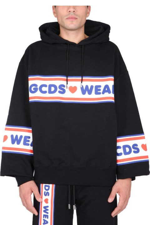 GCDS Fleeces & Tracksuits for Men GCDS "cute Tape" Logo Sweatshirt