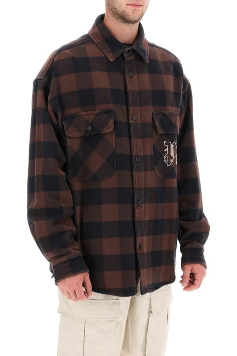 Homeware Palm Angels Flannel Overshirt With Check Motif