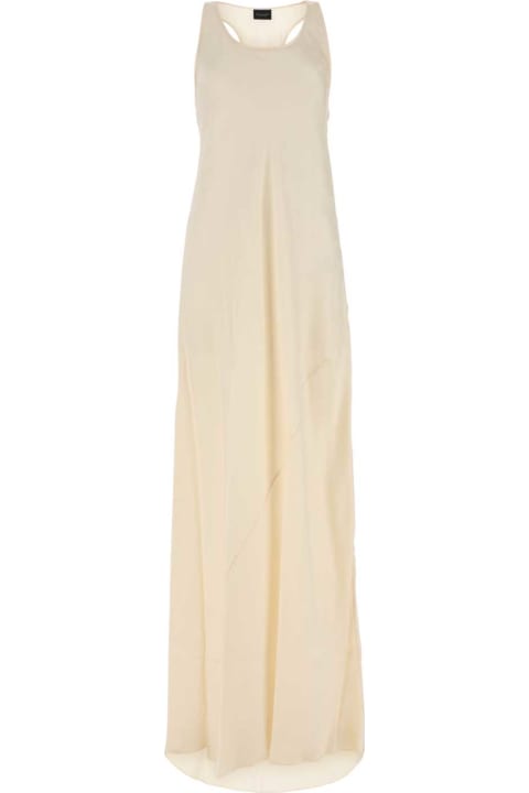 ウィメンズ新着アイテム Balenciaga Ivory Satin Long Dress