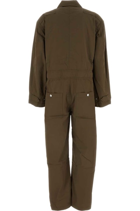 جمب سوت لـ السيدات Marant Étoile Khaki Cotton Blend Rabbia Jumpsuit