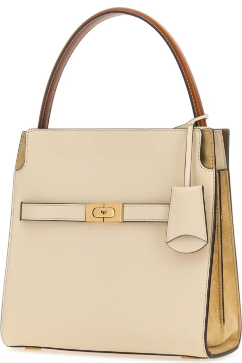 Tory Burch Totes for Women Tory Burch Multicolor Leather Small Double Lee Radziwill Handbag