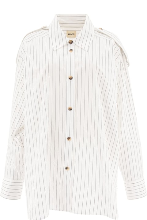 Khaite Topwear for Women Khaite The Tamal Striped Button-up Shirt