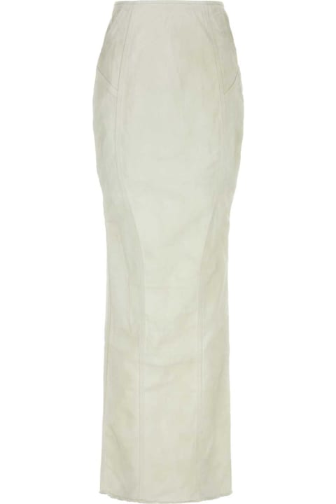 Homeware Entire Studios White Stretch Denim Channel Skirt