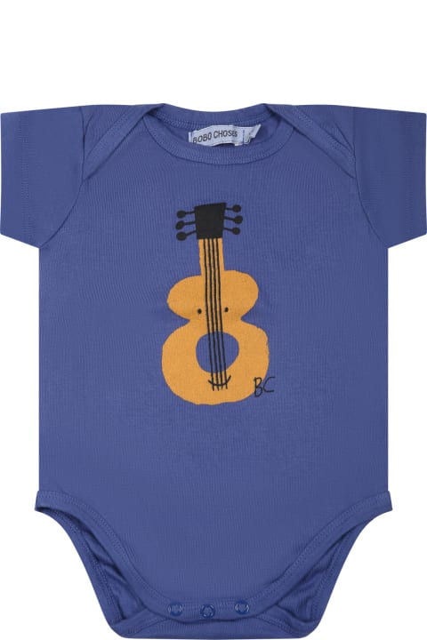 ベビーボーイズ ボディスーツ＆セットアップ Bobo Choses Multicolor Set For Babykids With Guitar And Logo