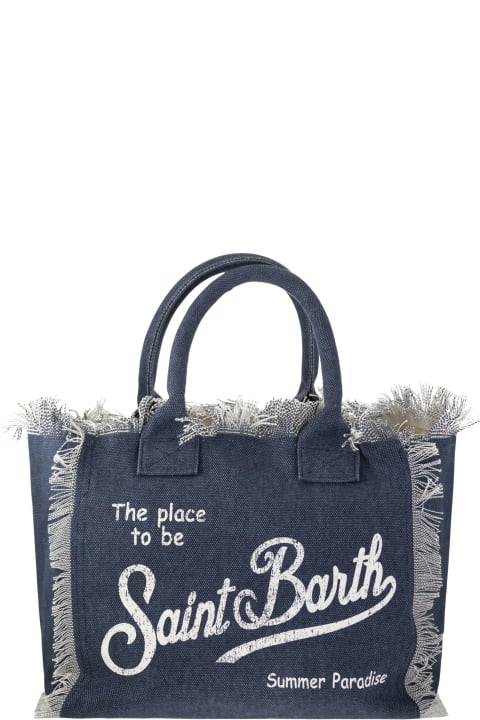 Bags for Women MC2 Saint Barth Vanity - Denim Canvas Handbag