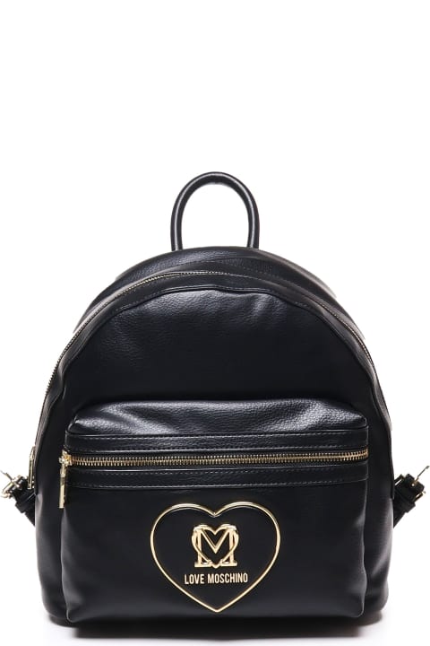 Love Moschino Backpacks for Women Love Moschino Round Backpack In Smooth Leather