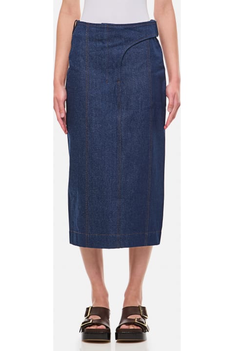 Clothing Sale for Women Jacquemus Midi Denim Skirt