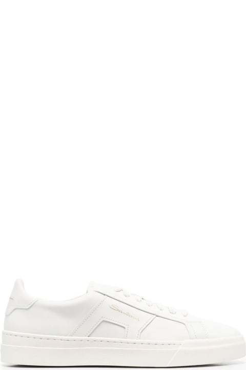 Santoni for Men Santoni White Leather Sneakers