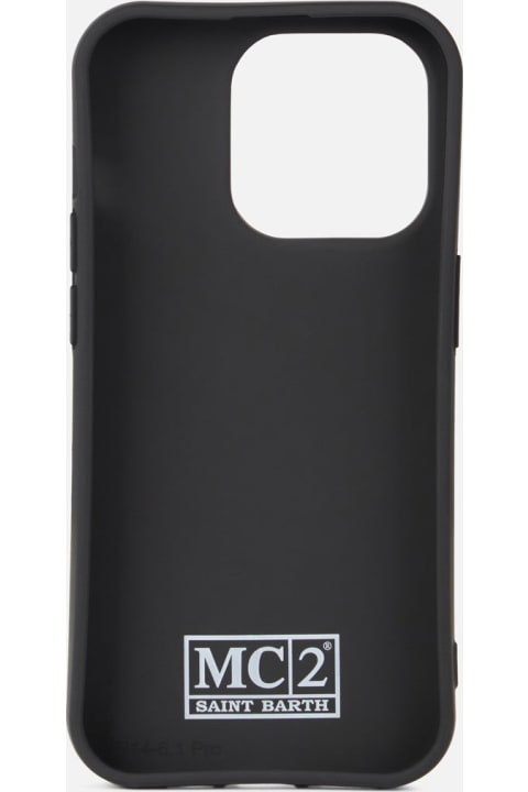 MC2 Saint Barth Hi-Tech Accessories for Men MC2 Saint Barth Cover For Iphone 14 Pro With Bandanna Print