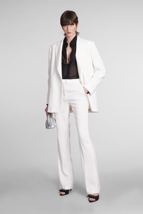 The Andamane Clothing for Women The Andamane Gladys Pants In White Polyester