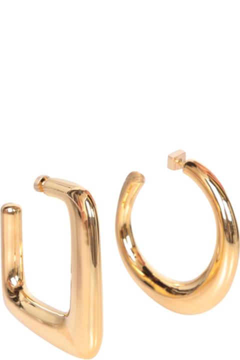 Jacquemus Jewelry for Women Jacquemus Ovalo Asymmetrical Earrings