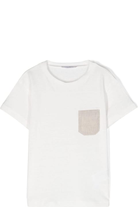 Paolo Pecora T-Shirts & Polo Shirts for Boys Paolo Pecora T-shirt Con Applicazione