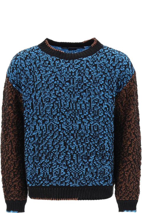 Andersson Bell Sweaters for Men Andersson Bell Multicolored Net Cotton Blend Sweater